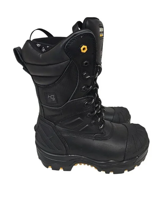 DAKOTA Men's 8901 Composite Toe Composite Plate HD3 Waterproof Boots Black 9M - Picture 2 of 7